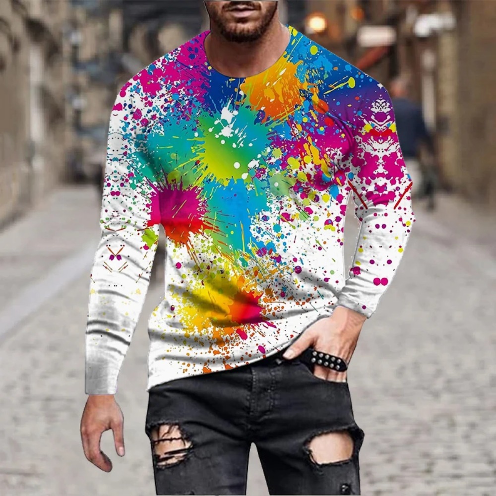 3D Printing Custom - Camiseta de manga larga con estampado