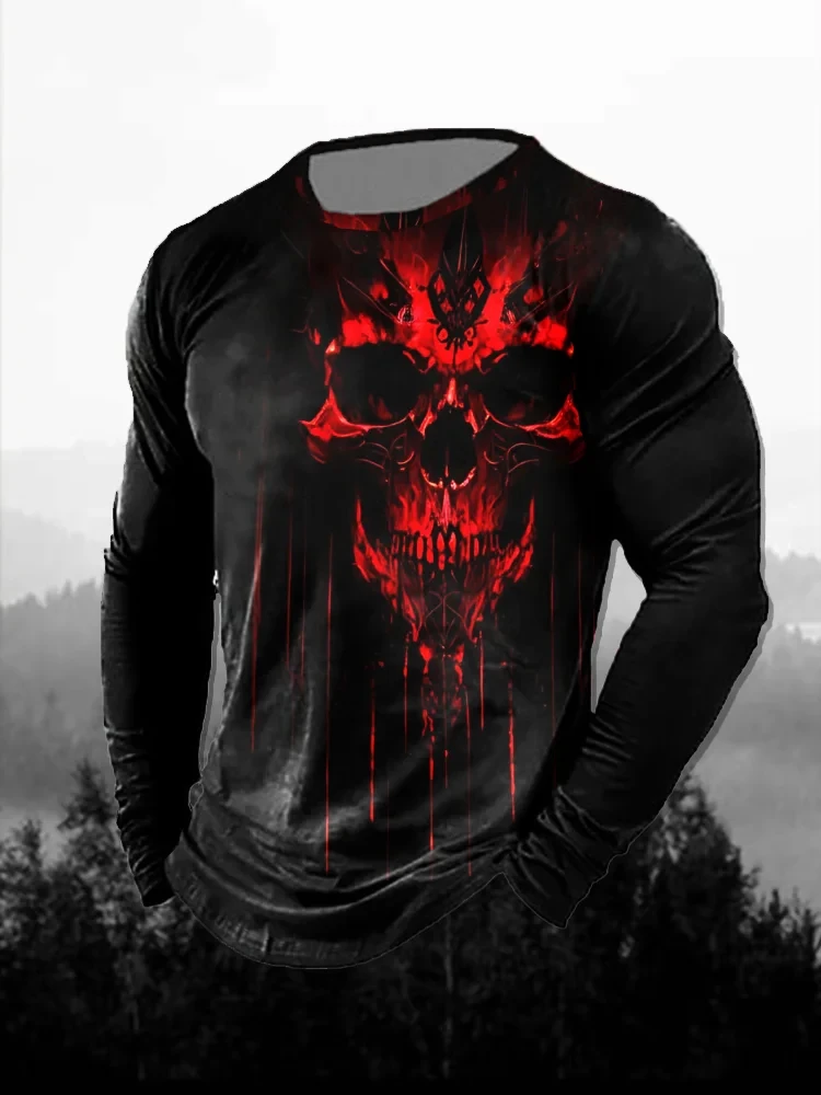 3D Printing Custom - Camiseta de manga larga para hombre
