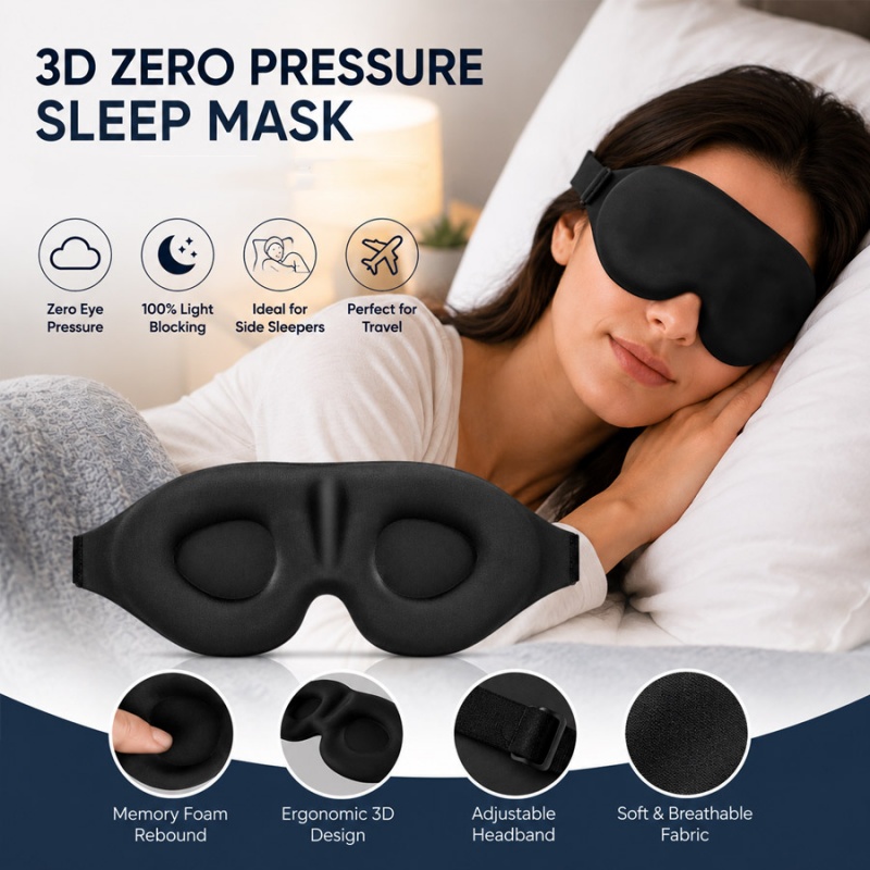 3D Printing Mask - Antifaz 3D para Dormir, Bloquea la