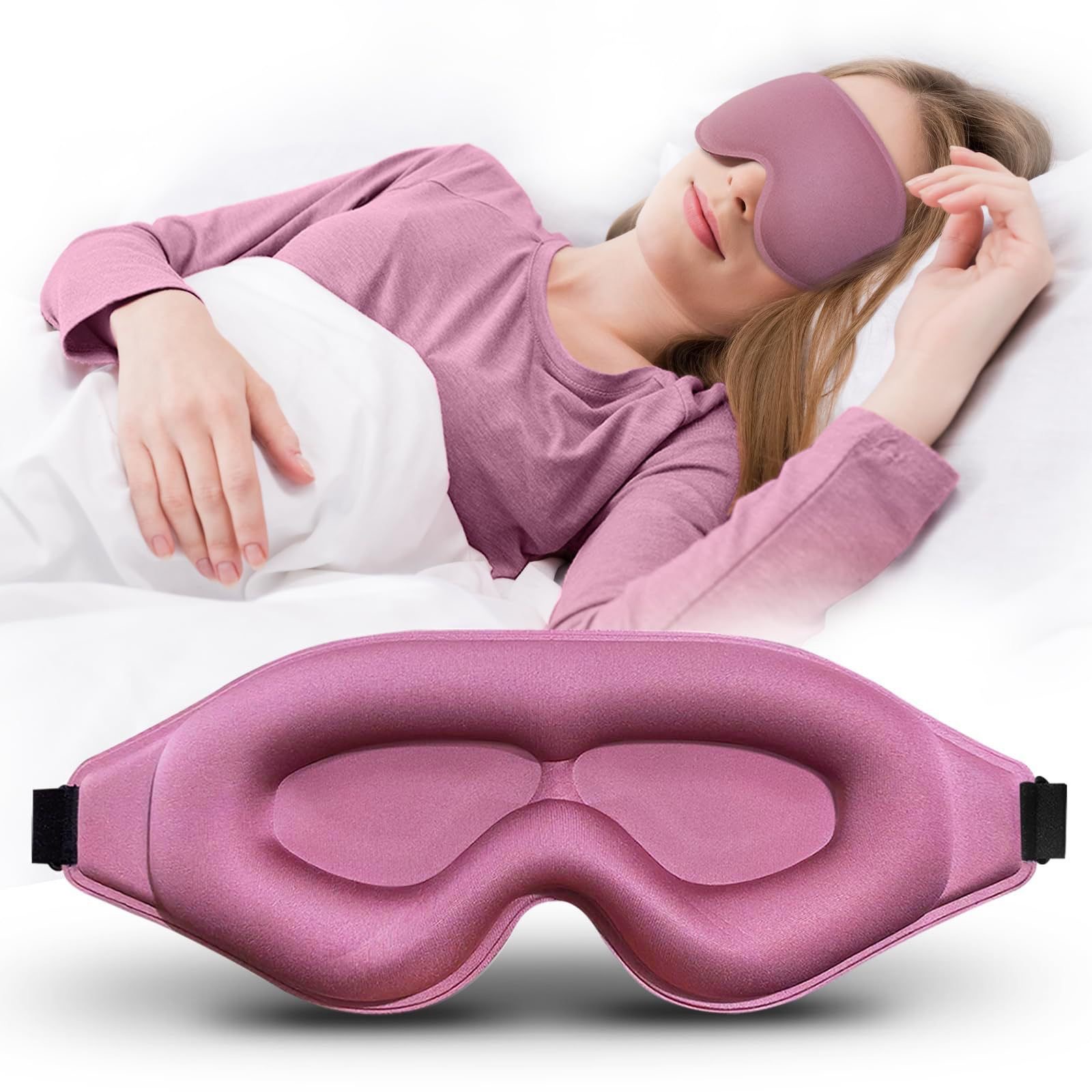 3D Printing Mask - Antifaz para Dormir 3D Contorneado, Cubre