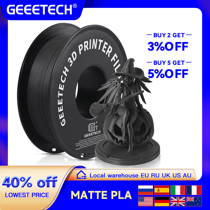 3D Printing Nylon - Filamento para Impresora 3D Geeetech, PLA