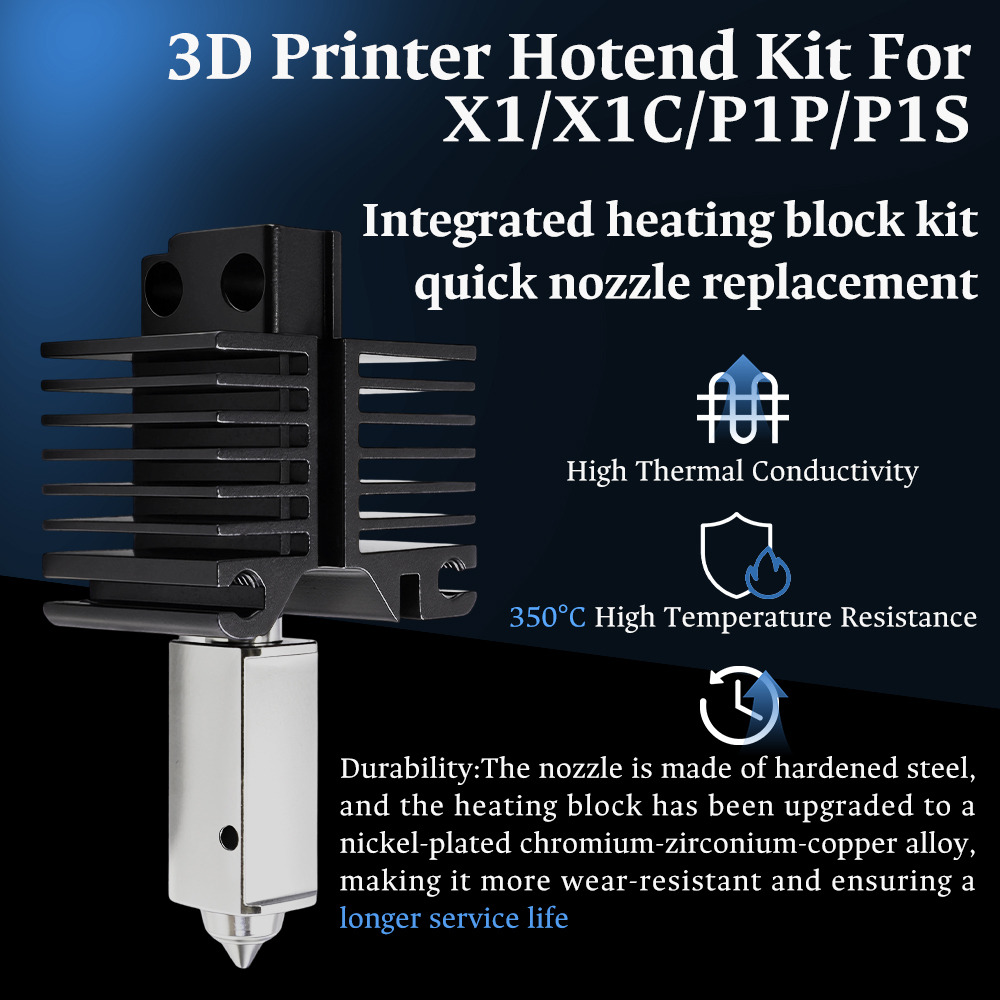 Hotend para Bambu Lab P1P X1C  - 3D Printing Bambu Lab reseña y precio